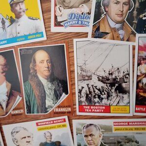 Homeschool Educational History American Heritage and Topps cards